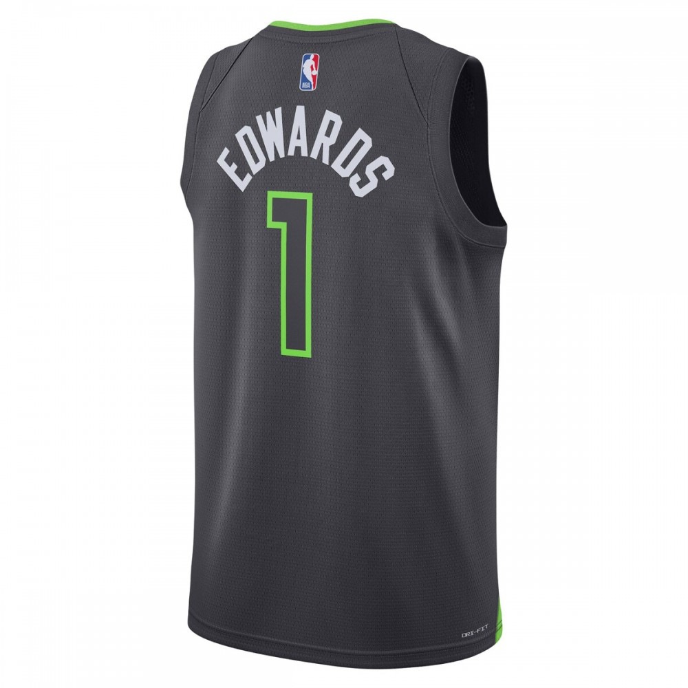 Anthony Edwards Minnesota Timberwolves Jordan Brand 2022/23 Statement Edition Swingman Black Jersey-Pro Kit Vault | Brand New 26/27 Sports Jerseys